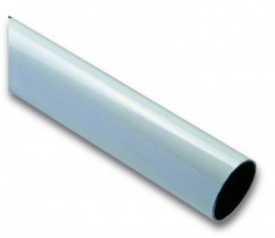 Asta in alluminio tubolare verniciato bianco Ø 90x6250 mm per applicazioni in presenza di forte vento, solo con WA11