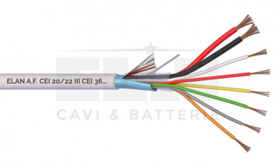 Cavo Allarme PVC - Bianco - Interno 2x0,75+2x0,22