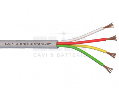 Cavo PVC - Grigio - Interno (FROR) 4X0,50