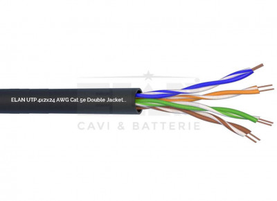 Cavo UTP CAT5e UTP CAT5e 4x2x24AWG "JELLY" DA ESTERNO SPECIALE GUAINA RESISTENTE ALL'ACQUA BOX MT.305