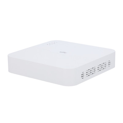 Grabador NVR para cámaras IP Gama Easy 4 CH vídeo / Compresión Ultra H.265 4 Canales PoE | Resolución máxima 8Mpx Acepta (SIP) y UMD por cámara Ancho de banda 80 Mbps Admite 1 disco duro