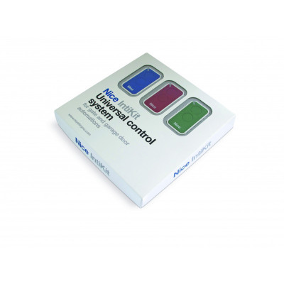 Kit composto da: 3 trasmettitori Inti a 2 canali (colore rosso, verde, blu) + 1 ricevitore OX2