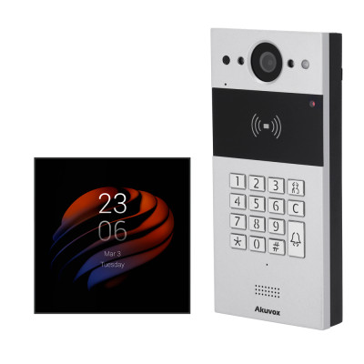 Kit di domotica e videocitofono Android IP & WiFi | Postazione esterna e monitor Audio bidirezionale | Bluetooth e ZigBee Lettore MF, NFC e BLE | PoE standard 1 uscita a relè Connessione Cloud