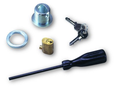Kit per sblocco dall'esterno con nottolino a chiave (non utilizzabile con motori installati lateralmente)