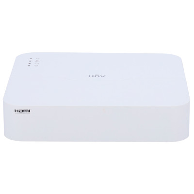 NVR Uniview Gamma Easy 4 CH video | 12MP | 80 Mbps Rilevamento del volto | Rilevamento del veicolo SIP | UMD | AcuSearch Conteggio persone | Monitoraggio del traffico Supporta 1 hard disk fino a 10 TB