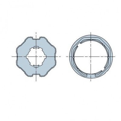 Ottagonale 60x(0,6÷1) ruota + corona