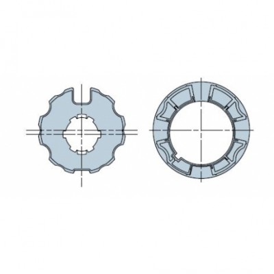 Ottagonale 70x(1÷1,5) ruota + corona