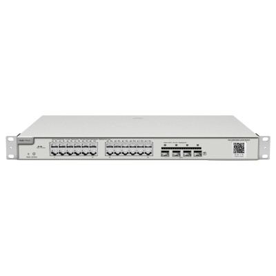 Reyee Cloud L2+ Full Managed Rack 19 Switch 24xGE PoE+ 4xSFP+ Power Budget 370W