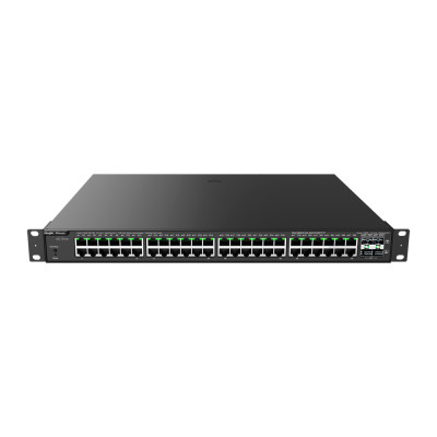 Reyee Cloud L2 Full Managed Rack 19 Switch 48xGE PoE+ 4xSFP Power Budget 370Q