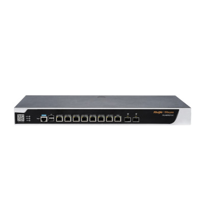 Reyee Cloud Router Rack 19 8xGE e 2xSFP. 1000 utenti simultanei, VPN, Load Balancing, 2.5Gbps Throughput e fino a 7 WAN. Slot oer HDD (opzionale).