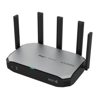 Reyee Cloud Router Wireless Wi-Fi 6 3000Mbps 5xGE WAN e 4xGE LAN. 100 utenti simultanei, VPN, Load Balancing, Mesh, 1.2Gbps e fino a 4 WAN