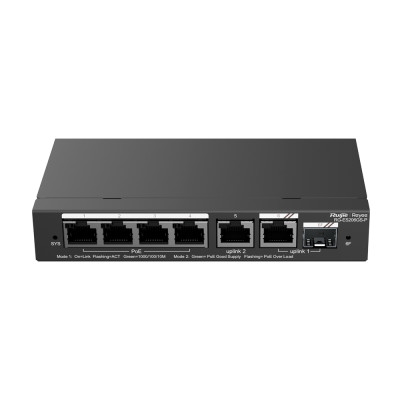 Reyee Cloud Smart Managed Switch 4x1GE PoE+ 1x(RJ45/SFP)1GE 54W Power budget