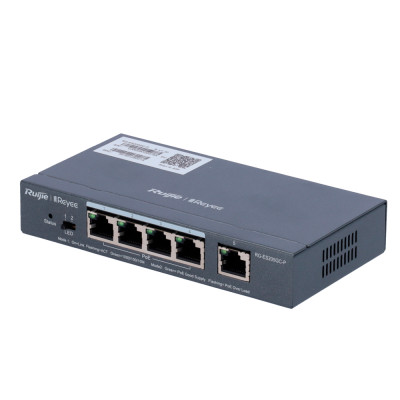Reyee Cloud Smart Managed Switch 4x1GE PoE+ 1xGE 54W Power budget