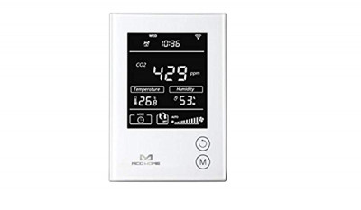 Sensore di qualità dell’aria Integra un sensore di CO2, temperatura e umidità per monitorare la qualità dell’aria. Disponibile nelle versioni a 220V e a 12V.