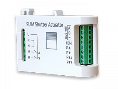 SLIM Shutter Modulo domotico su BUS RS485 220V