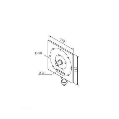 Supporto regolabile Ø 10 mm