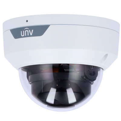 Telecamera Dome IP Uniview Gamma Easy 8 MP | Ottica 2.8 mm | microSD 512 GB IR 30 m | WDR 120 dB Attraversamento linea e intrusione basato sul corpo umano PoE | IP67 | IK10 | UMD Microfono incorporato