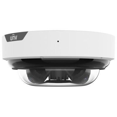 Telecamera Dome IP Uniview - Gamma Prime 4 x 5 MP | Ottica motorizzata 2.7~13.5 mm IR 50m | WDR 130 dB | microSD 512GB LightHunter | Analisi statistica PoE | SIP | UMD | IP67 | IK10 Audio | Allarmi | Microfono | Uscita DC12V