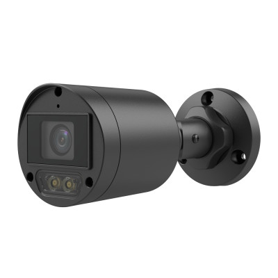 Telecamera IP 4 Megapixel Color Nero Gamma Prime Lente 2.8 mm / WDR IR LED Portata 30 m | Deterrenza attiva Algoritmo AI | Evita i falsi allarmi Interface WEB, CMS, Smartphone e NVR