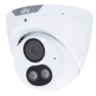 Telecamera IP 8 Megapixel ColorHunter Gamma Prime Ottica 2.8 mm / WDR 120dB Luce Bianca Portata 30 m Algoritmo AI | Evita i falsi allarmi Interface WEB, CMS, Smartphone e NVR