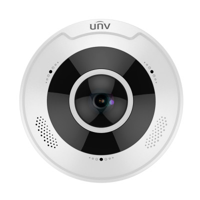 Telecamera IP fisheye 5 Megapixel Gamma Prime 1/2.8" Progressive Scan CMOS Ottica 1.4 mm Fisheye 360º | WDR IR LED Portata 10 m | Audio e Allarmi Interface WEB, CMS, Smartphone e NVR