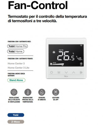 Termostato per il controllo della temperatura di termosifoni a tre velocità